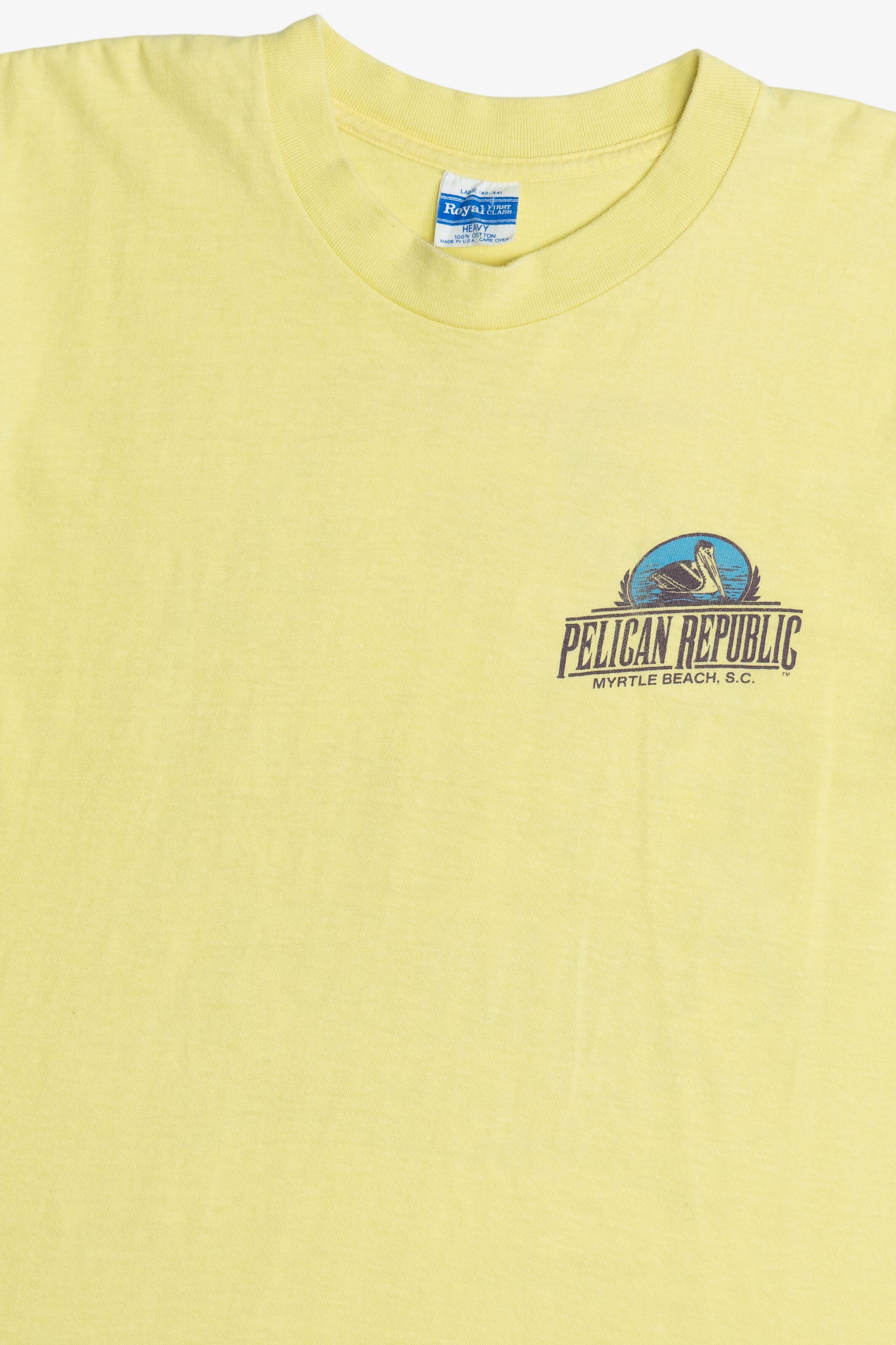Vintage "Pelican Republic" Myrtle Beach, S.C. "Captain Pelican" T-Shirt (1980s)