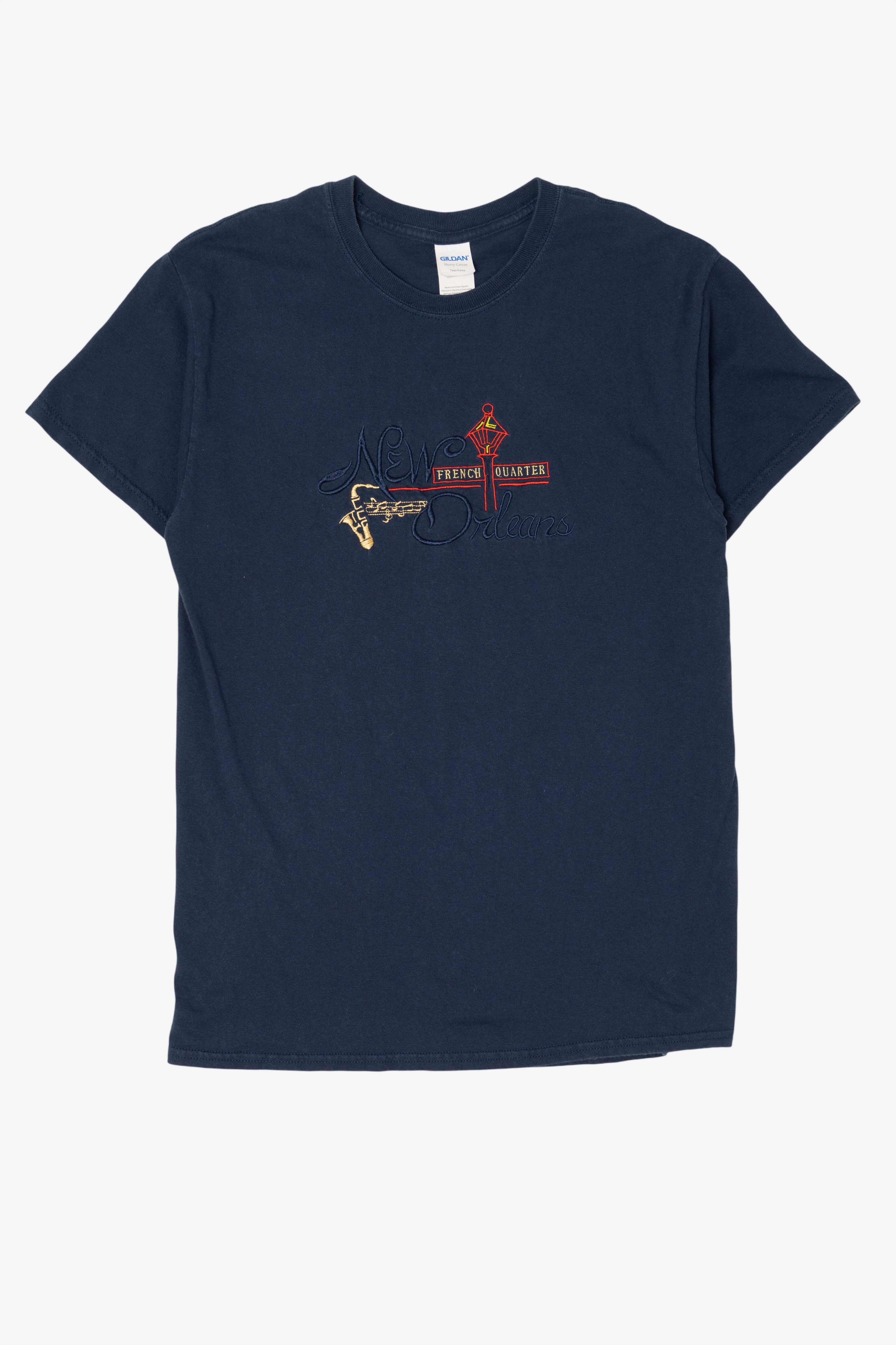 Navy Blue New Orleans French Quarter T-Shirt (2010s)