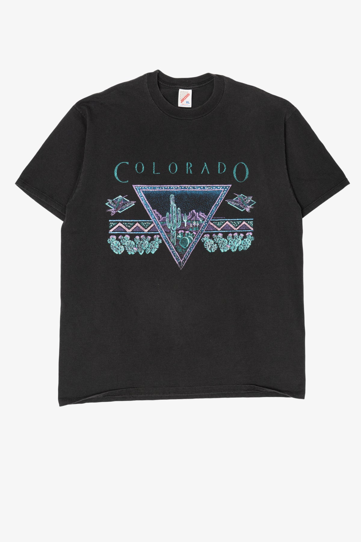 Vintage Black Colorado Jerzees T-Shirt (1990s)