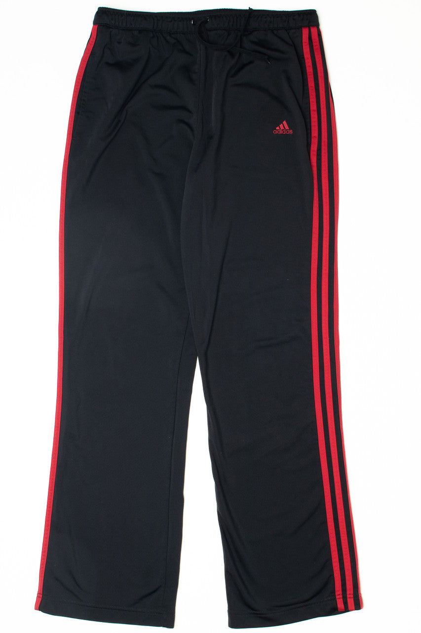 adidas black and red joggers