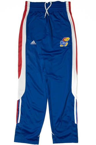 Adidas Kansas Jayhawks Breakaway Snap-Down Track Pants