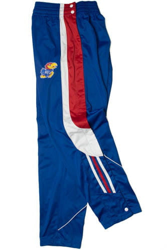 Adidas Kansas Jayhawks Breakaway Snap-Down Track Pants
