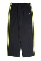 Vintage Black and Green Adidas Track Pants