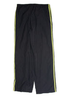 Vintage Black and Green Adidas Track Pants