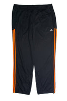 Vintage Black and Orange Adidas Track Pants