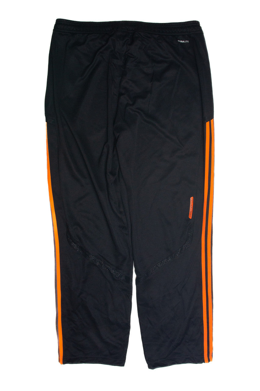 Vintage Black and Orange Adidas Track Pants