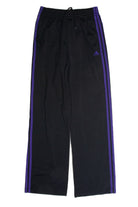 Vintage Black and Purple Adidas Track Pants