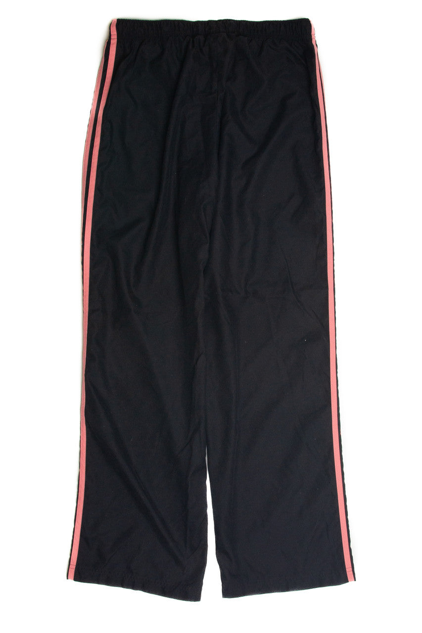 Vintage Black and Pink Adidas Track Pants 1235
