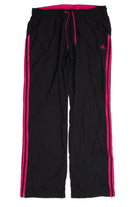Vintage Black and Pink Adidas Track Pants 1240