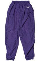 Vintage Purple Nylon Ankle Zip Reebok Logo Track Pants