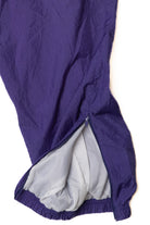 Vintage Purple Nylon Ankle Zip Reebok Logo Track Pants