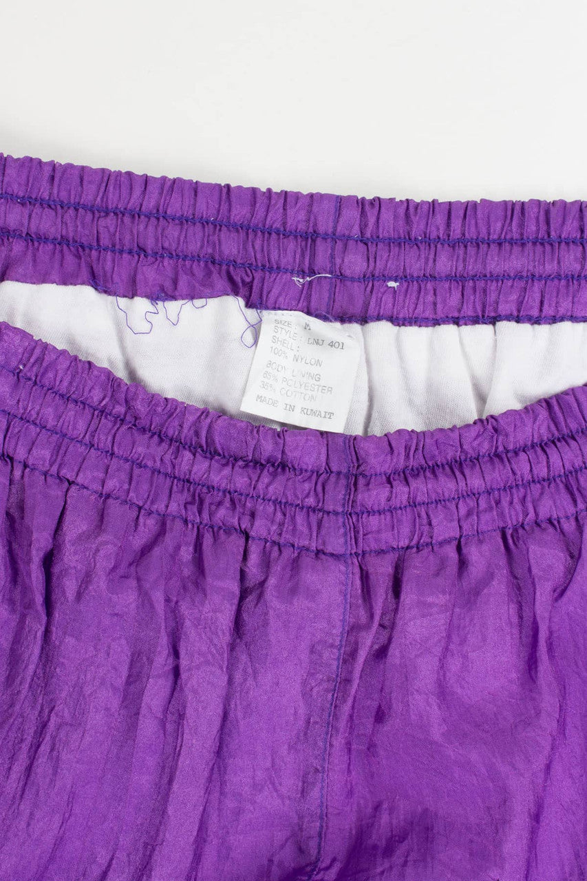 Vintage Purple Windbreaker Pants (sz. M)