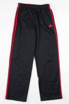 Kid's Red 3 Stripes Adidas Track Pants (sz. XL 18)