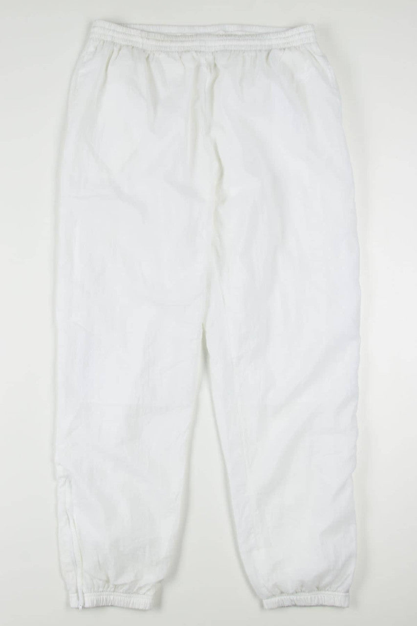 Vintage Adidas White Windbreaker Pants (sz. XXL)