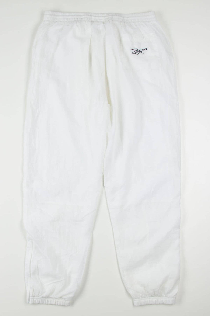Vintage Adidas White Windbreaker Pants (sz. XXL)