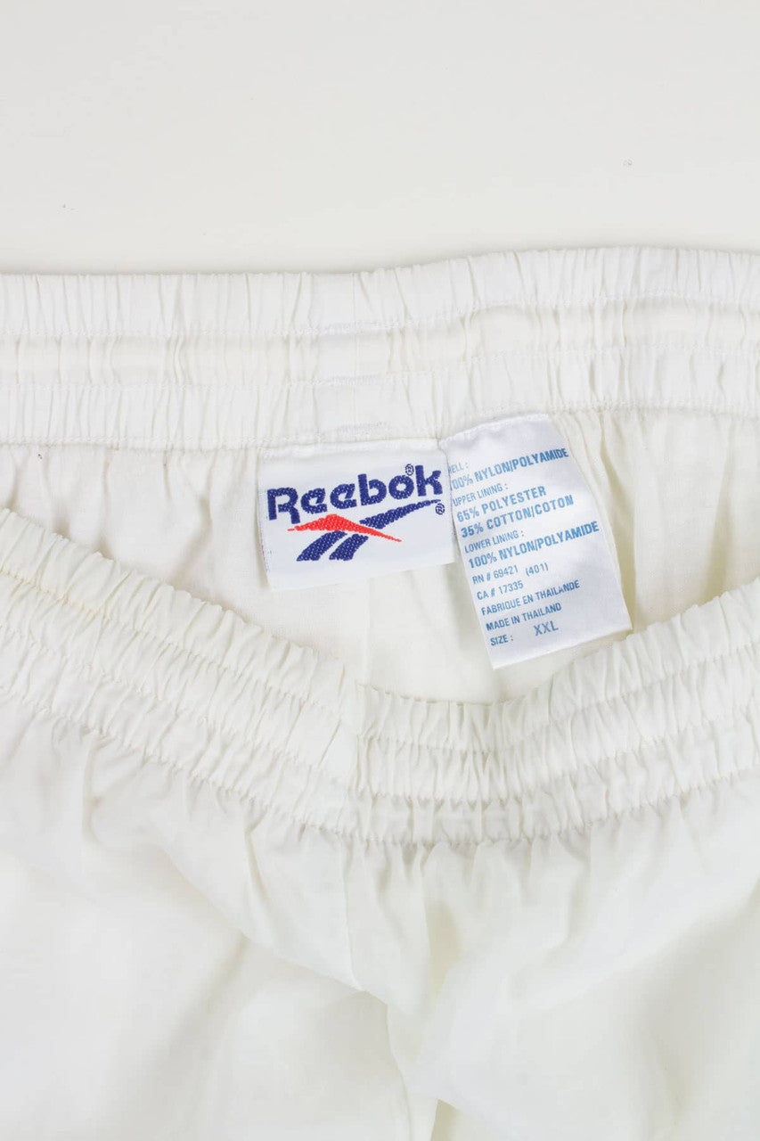 Vintage Adidas White Windbreaker Pants (sz. XXL)