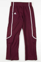 Burgundy Adidas Track Pants (sz. S)