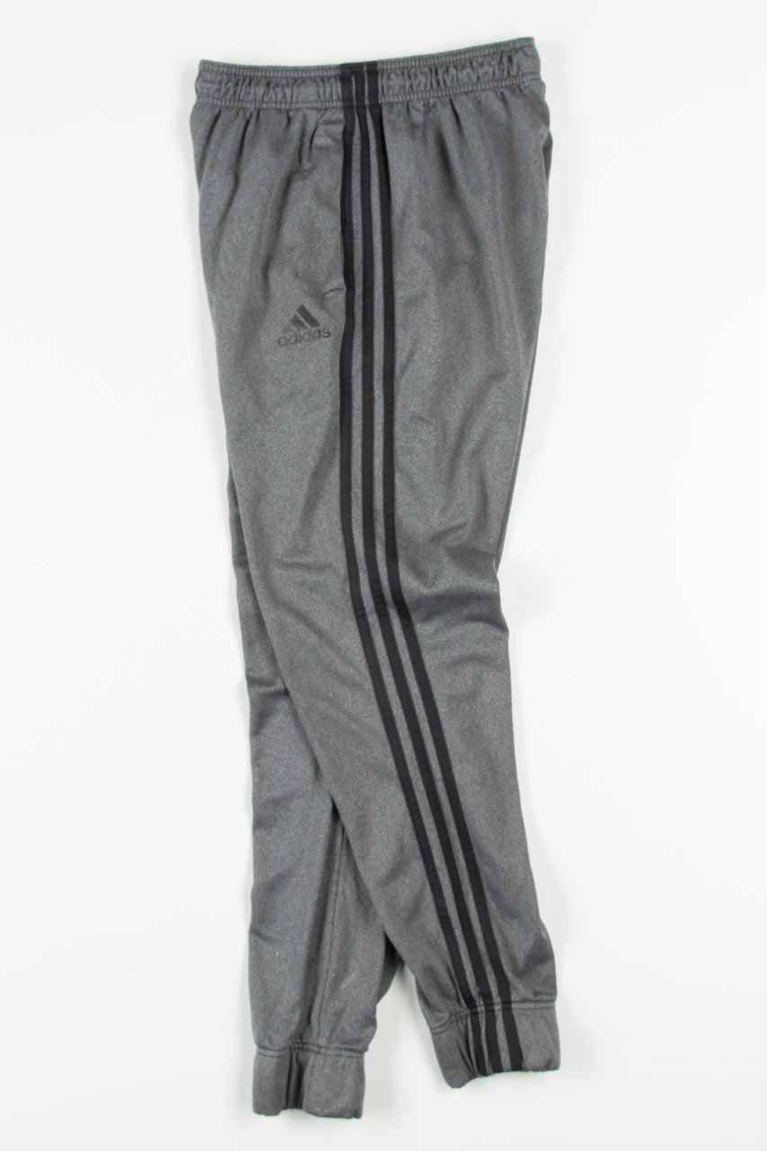 Grey Adidas Striped Joggers (sz. M)