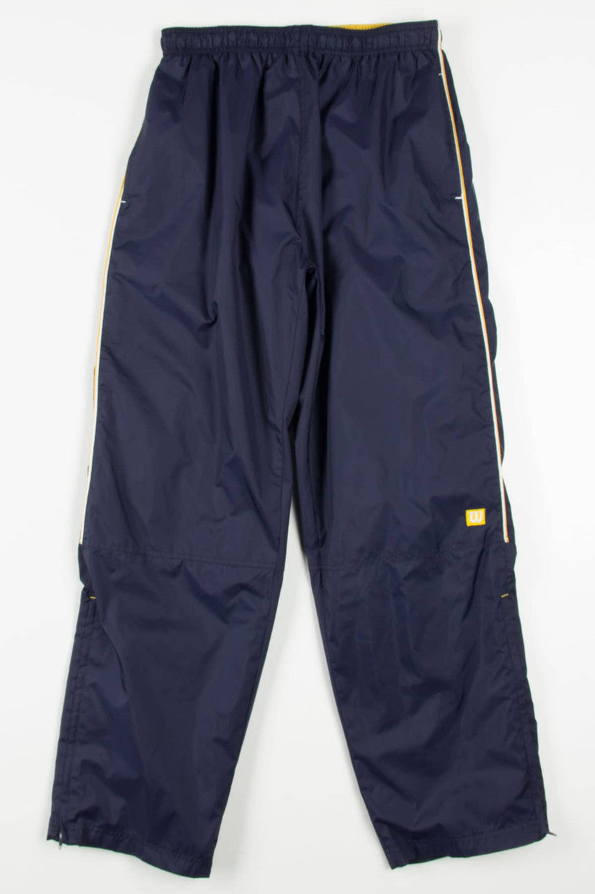 Navy & Gold Wilson Windbreaker Pants (sz. M)