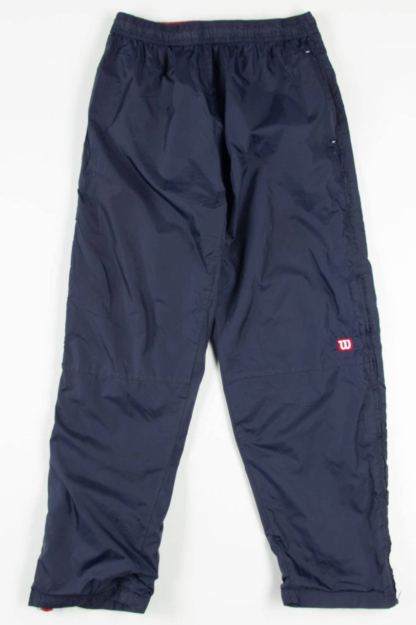 Navy Wilson Expanding Windbreaker Track Pants (sz. M)