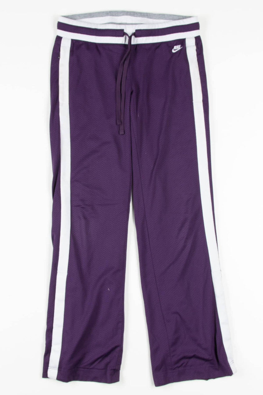 Purple Nike Track Pant (2000s) (sz. M 8-10)