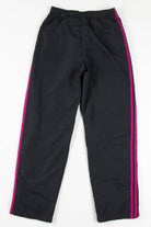 Fuchsia Three Stripe Adidas Track Pants (sz. S)