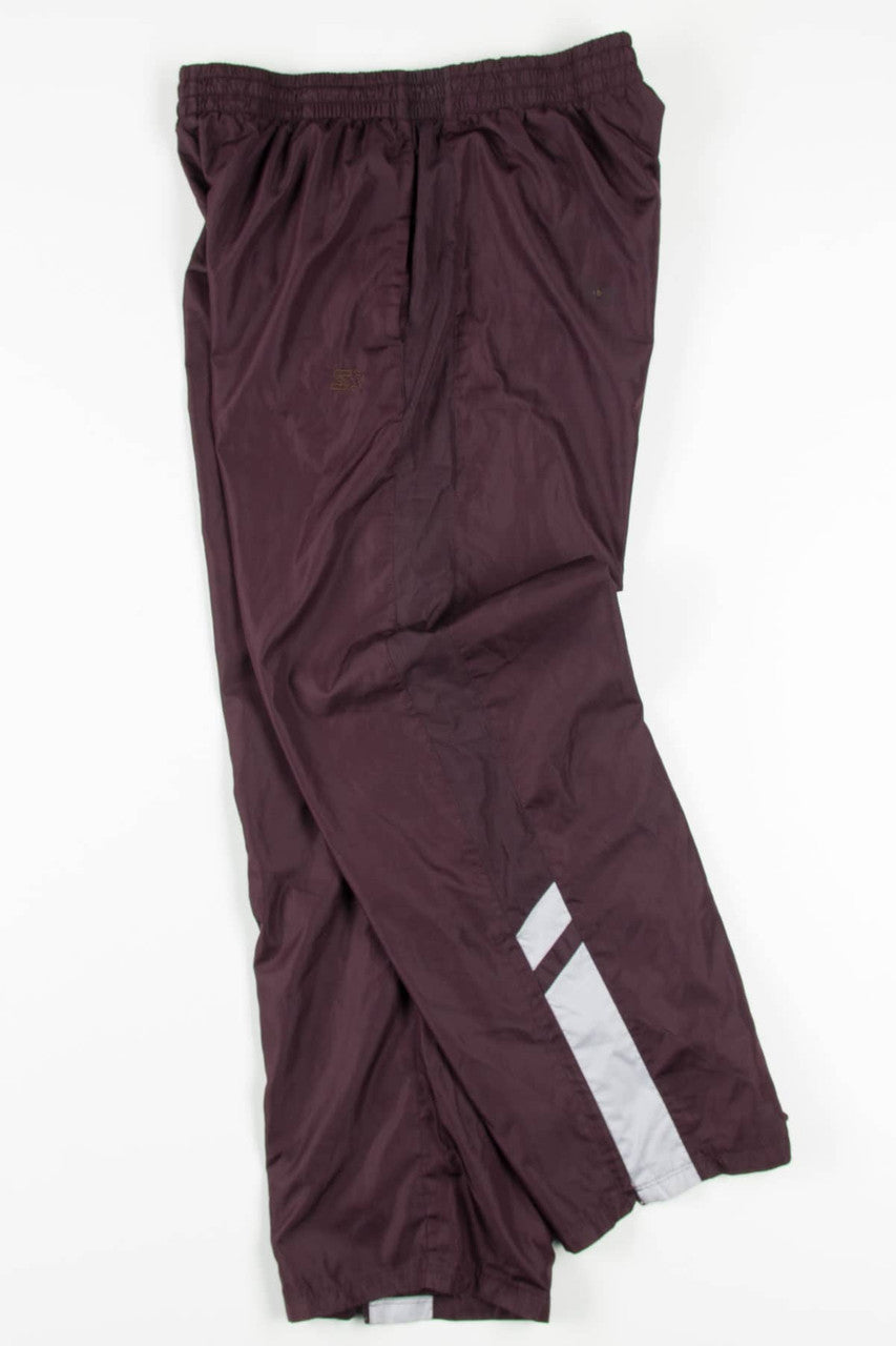 Plum Starter Windbreaker Track Pants (sz. L 36-38)