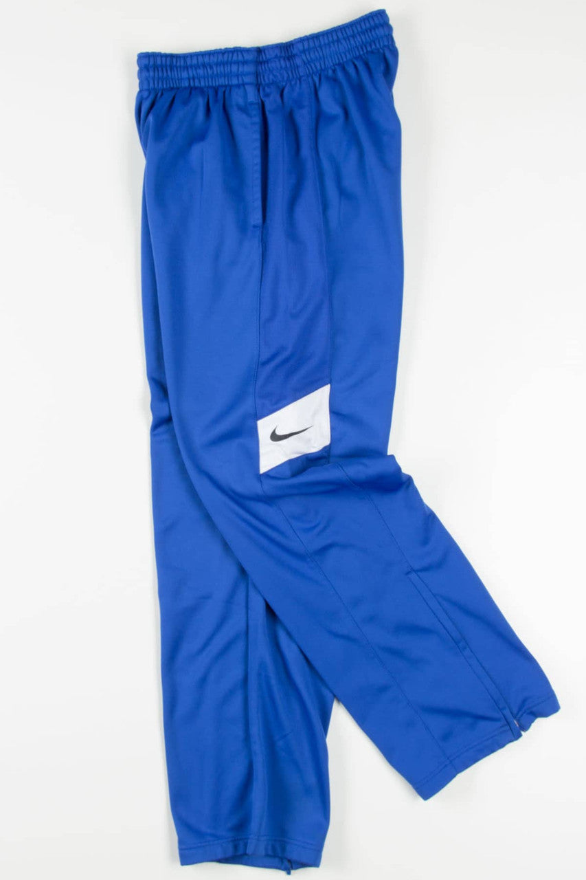 Blue Fleece Nike Track Pants (sz. M)
