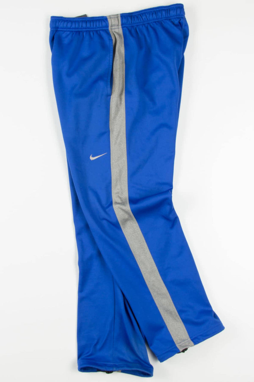 Blue Fleece Nike Track Pants (sz. L)