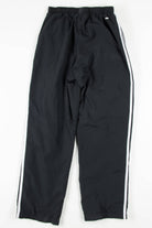 Black Three Stripe Adidas Track Pants (sz. M)