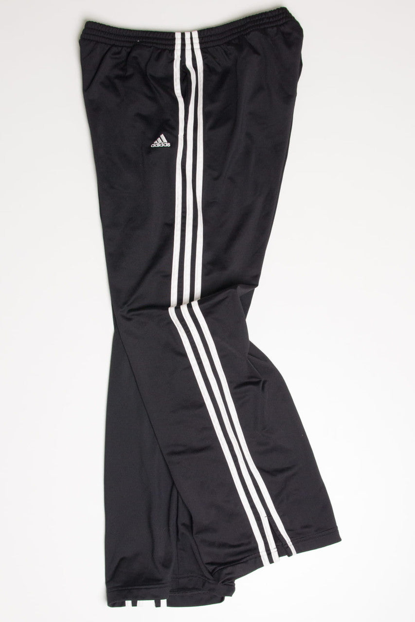 Black 3 Stripes Adidas Track Pant (sz. L)