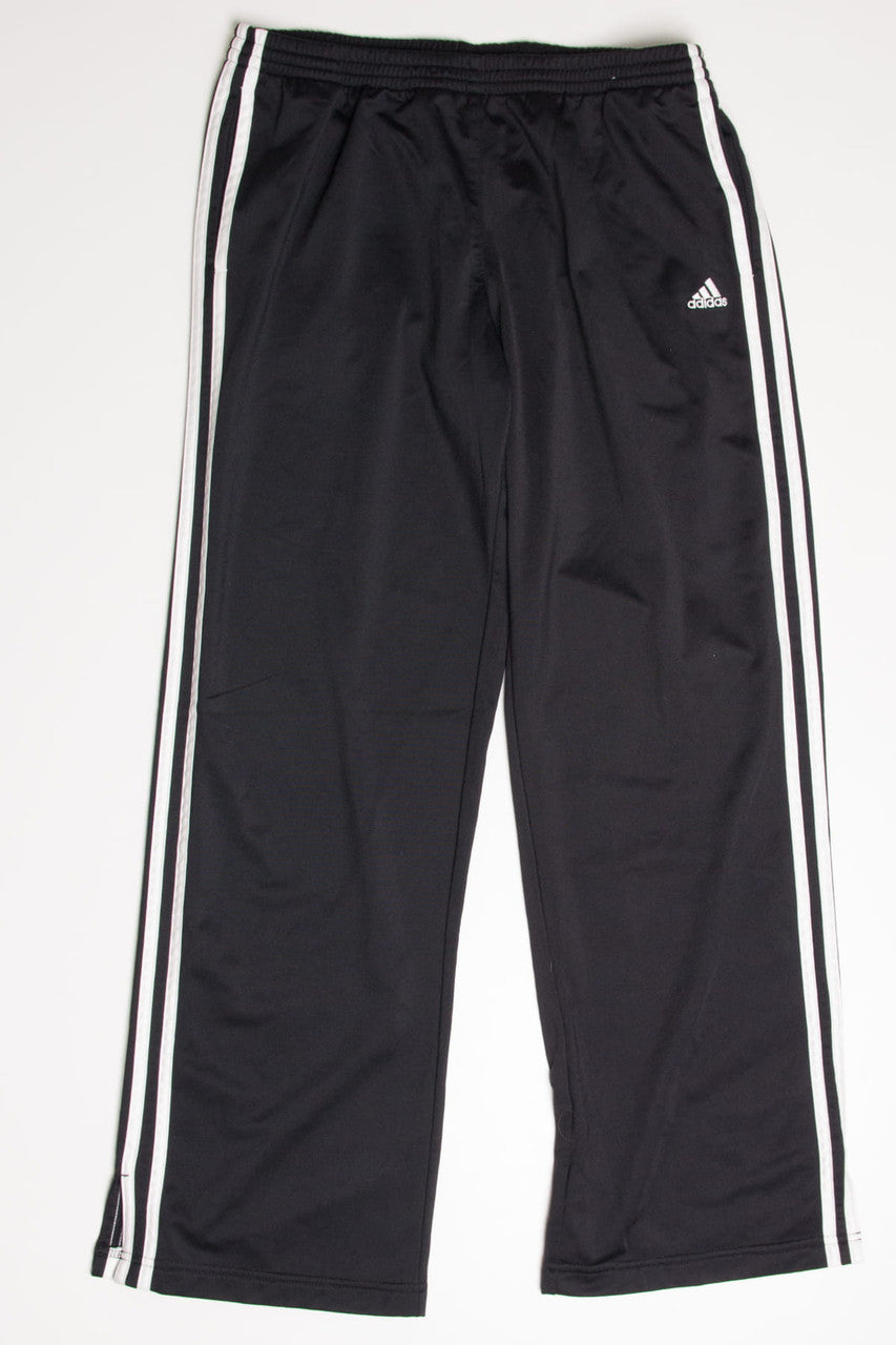 Black 3 Stripes Adidas Track Pant (sz. L)