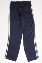 Navy 3 Striped Adidas Track Pants (sz. L)