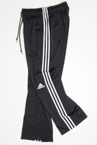 Black 3 Striped Adidas Track Pants (sz. Estimated S)