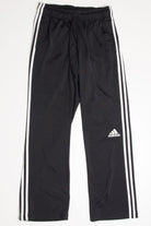 Black 3 Striped Adidas Track Pants (sz. Estimated S)