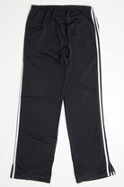 Black 3 Striped Adidas Track Pants (sz. M)