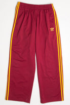 Red & Orange Striped Adidas Track Pants (sz. M)