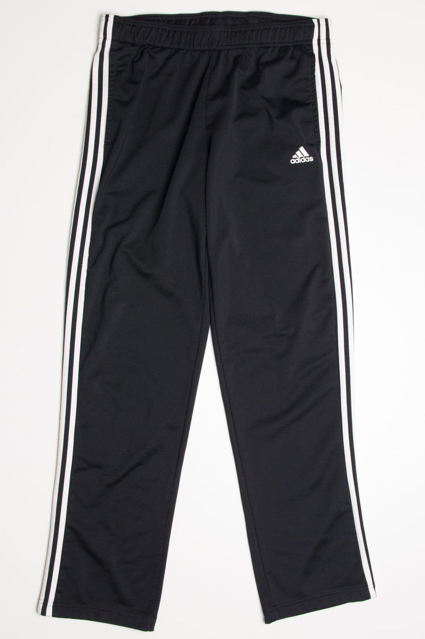 Black 3 Striped Adidas Track Pants (sz. L) – Ragstock