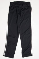 Black 3 Striped Adidas Track Pants (sz. L)