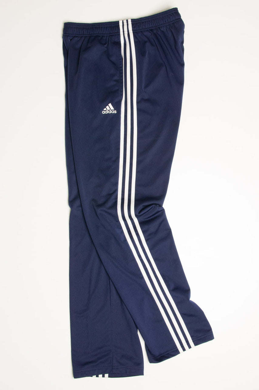 Navy Striped Adidas Track Pants (sz. M)