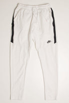 White Tapered Leg Nike Track Pants (sz. M)