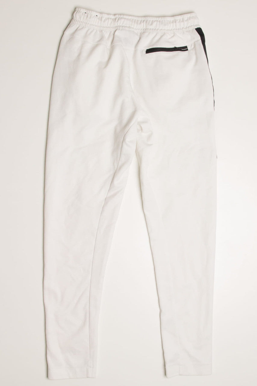 White Tapered Leg Nike Track Pants (sz. M)