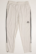 Ivory Tapered Leg Adidas Track Pants (sz. L)