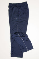 Navy Front Seamed Nike Track Pants (sz. L)