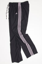 Black Adidas Three Stripes Track Pants (sz. M)