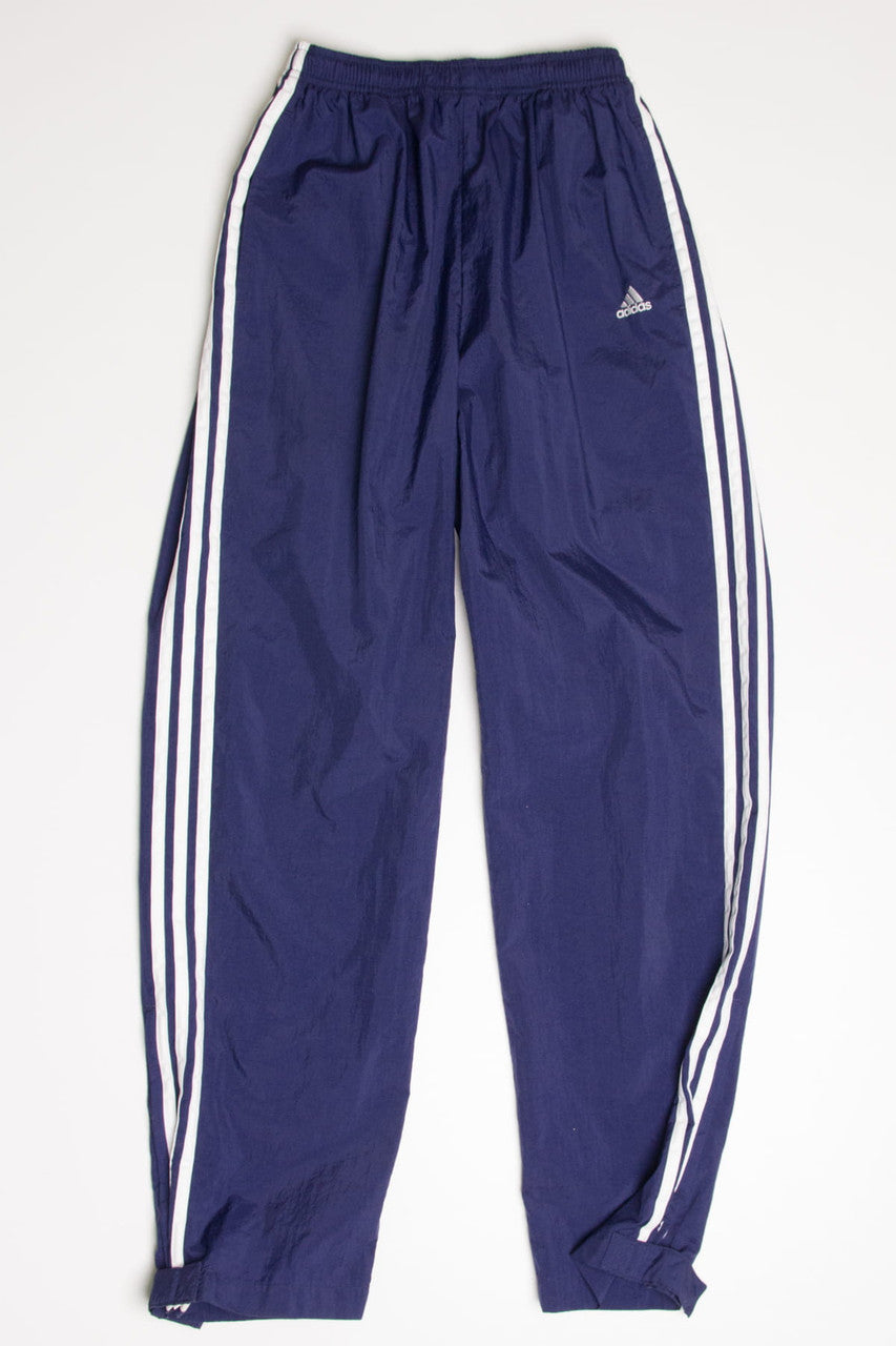 Blue Adidas Nylon Track Pants (sz. M)