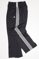 Black Adidas Three Stripe Track Pants (sz. 34")