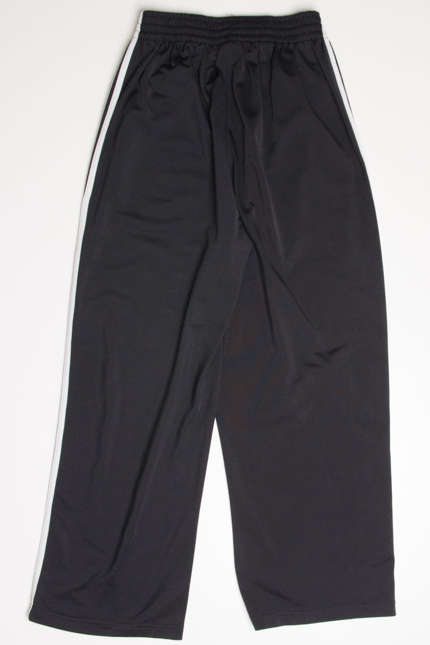 Black Adidas Three Stripe Track Pants (sz. 34")