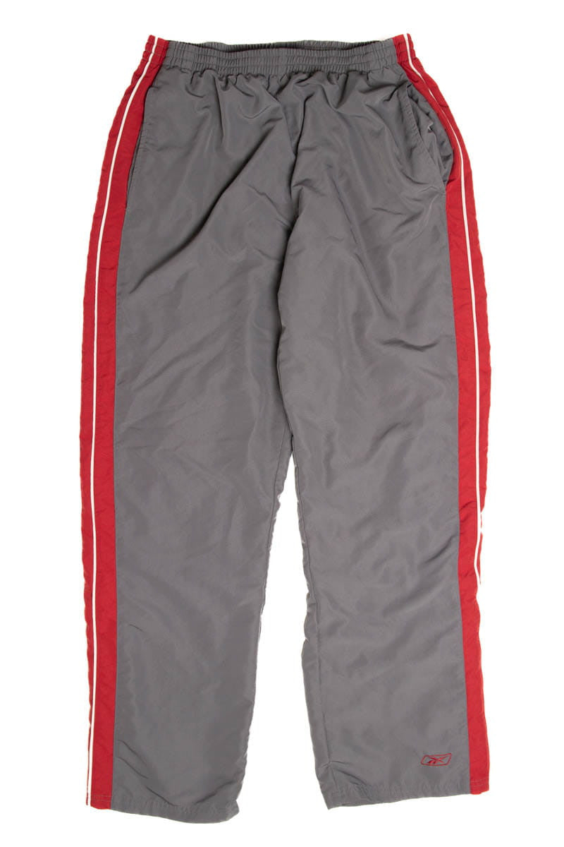 Gray & Red Reebok Track Pants