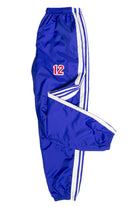 Adidas Blue & White Nylon Jogger Track Pants